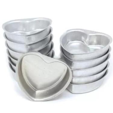 Imagem de Forma Coração Para Pão De Mel Em Alumínio Pacote C/ 12 N1 - Fest Forma