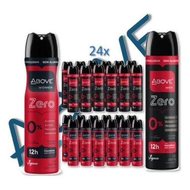 Imagem de kit 24 desodorante spray feel fre zero aluminio masc fem 150 - Above, 