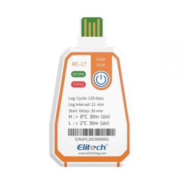 Imagem de Termógrafo Datalogger de Temperatura Descartável / Uso único RC-17 - E