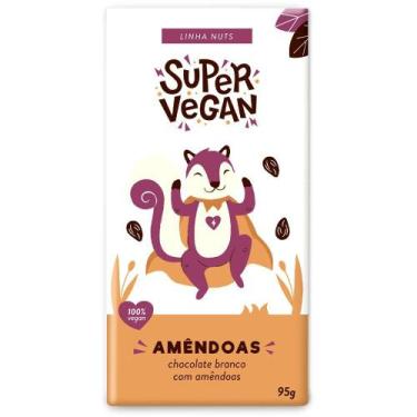 Imagem de Chocolate Branco C/ Amêndoas Super Vegan 95g
