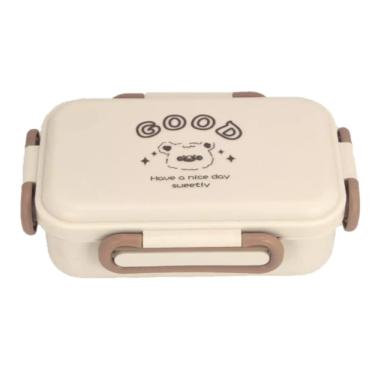 Imagem de Pote Marmita Bento Box Série Desenho Animado 800mL Marrom