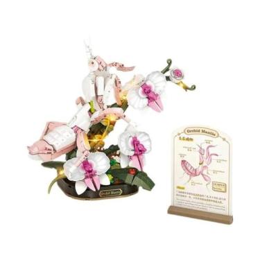 Imagem de Mini Ornamento De Insetos E Flores, Conjunto De Blocos De Montar Dobrá