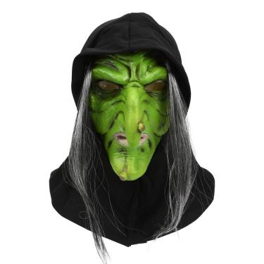 Imagem de Mask Green Witch para festas de Halloween, cosplay e terror