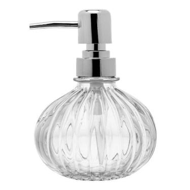 Imagem de Porta Sabonete Líquido Lyor Redondo com Pump 330ml Vidro