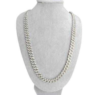 Imagem de Corrente Masculina Cravejada Cuban Ice D01 - STYLESTORE, Prateado