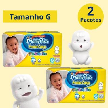 Imagem de Fralda Calça Mamypoko Dia e Noite Amarelo 2 Pacotes Tamanho G Com 30 u