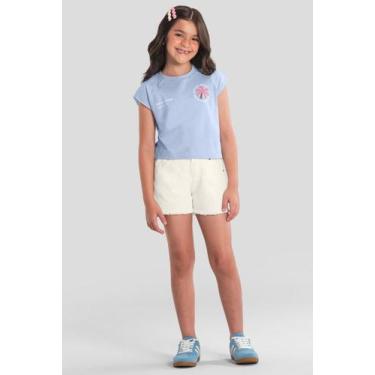 Imagem de Shorts infantil menina em sarja Brandili -Natural, Natural, 6