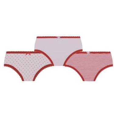 Imagem de Calcinha Lobinha Infantil Estampada 18102-089 C/3, Branco, Branco, Ver