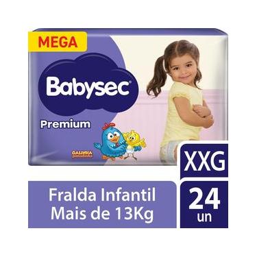 Imagem de Fralda Babysec Galinha Pintadinha Premium XXG com 24un