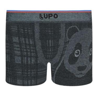 Imagem de Cueca Boxer Lupo Microfibra Sem Costura Infantil 137-030, Cinza, P