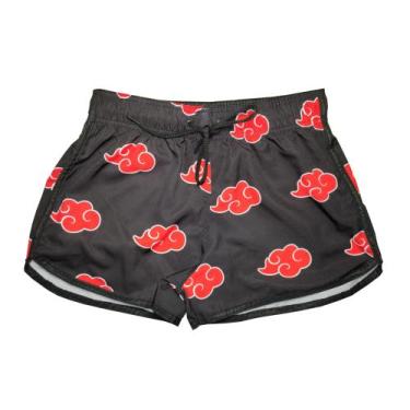 Imagem de Short Praia Feminino Naruto Akatsuki Elastano Original - mevistop, Aka