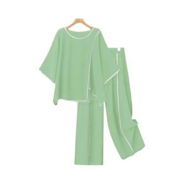 Imagem de Conjunto De Moda Casual Para Mulheres plus Size, Blusa Solta E Confort