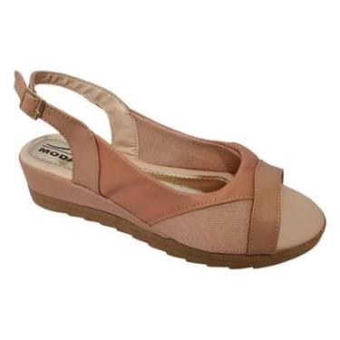 Imagem de Sandália Feminina Anabela Super Conforto Joanetes Moda Pé-Feminino