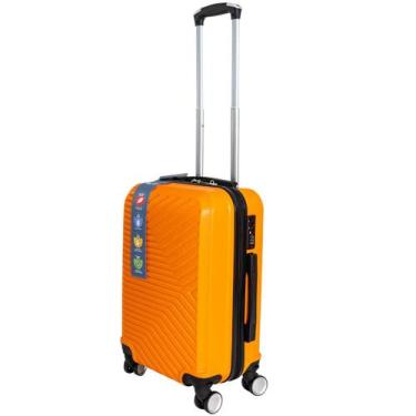 Imagem de Mala De Embarque 23kg Viagem 360 Abs Premium - Viali Magazine, Laranja