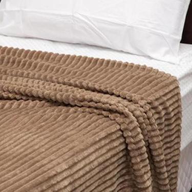 Imagem de Cobertor Manta Canelada da Corttex Casal Macia 1,8x2m pro Inverno, Sue