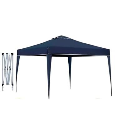 Imagem de Gazebo Tenda Sanfonada Articulada Luvinco 3x3m Azul Impermeável Resistente Proteção Ar Livre Camping