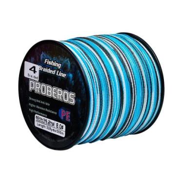 Imagem de Linha De Pesca Trançada PROBEROS 300M Com 4 Fios, Multifilamento Duráv