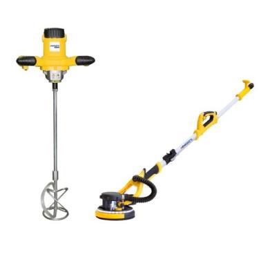 Imagem de Kit Menegotti Misturador Elétrico MEL 1200 V4 Com Lixadeira Telescópic