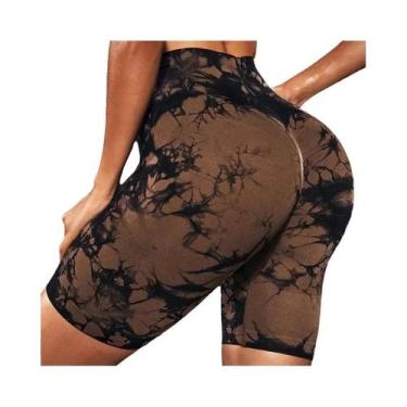 Imagem de Shorts de Yoga Feminino Cintura Alta - Sem Costura, Com Efeito Lifting