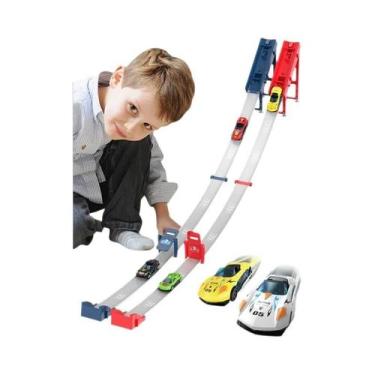Imagem de Carrinho De Corrida Infantil Com Catapulta, Brinquedo De Pista, Carro 