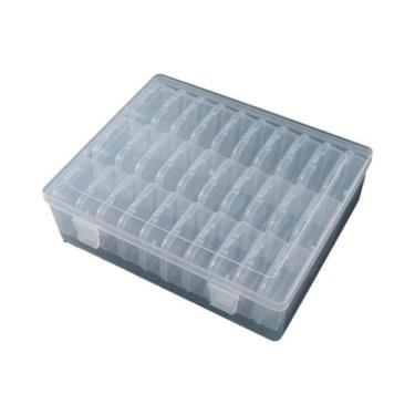 Imagem de Caixa Organizadora De Plástico Transparente Para Miçangas 12/24/30 Peç