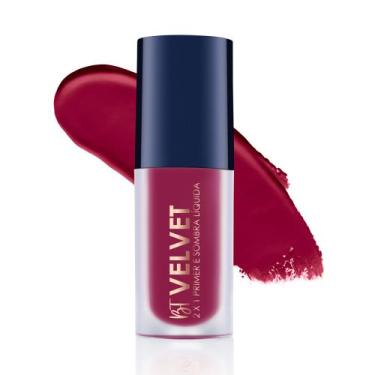 Imagem de Sombra Liquida e Primer BT Velvet - Bruna Tavares Cor:Cherry