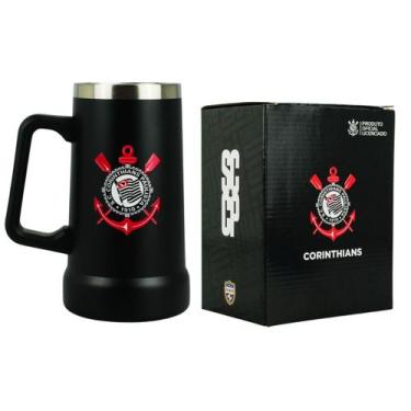 Imagem de Caneca Térmica Cerveja 700ml - Corinthians - Mileno