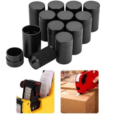 Imagem de Kit 10 Refil De Tinta Tinteiro Rolete 20mm Para Precificadora Etiqueta