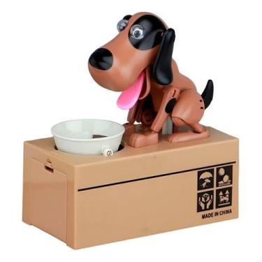 Imagem de Cofre Cofrinho Cachorrinho Come Moeda Automático Infantil - OPAPRO, Ma