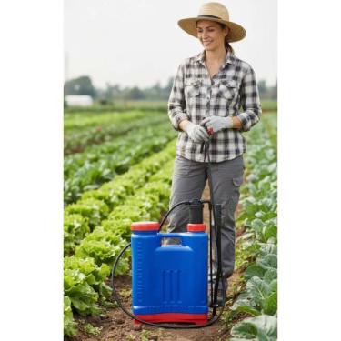 Imagem de Pulverizador Costal 20L Manual Compressão Prévia Jardinagem - Congratu