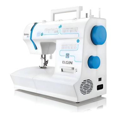 Imagem de Máquina De Costura Genius Plus Jx-4035 Elgin Cor Branco, 110V