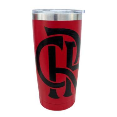 Imagem de Copo Térmico Inox com Tampa do Flamengo 550ml - Allmix