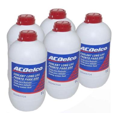 Imagem de 5 Aditivos Para Radiador Diluido Acdelco Vermelho Onix prisma agile as