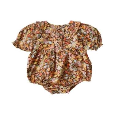 Imagem de Macacão De Verão Em Linho E Algodão Para Bebê Menina, Playsuit De Uma 