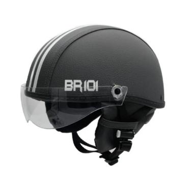 Imagem de Capacete Coquinho Scooter Elétrica Bike Skate Patinete BR 101 Premium Viseira Cristal