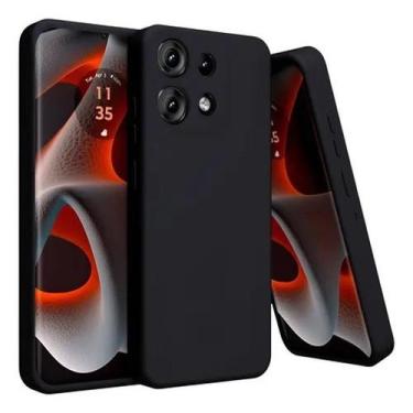 Imagem de Capa Case Silicone Veludo para Motorola Moto G75 5g Xt2437 Preta - LXL