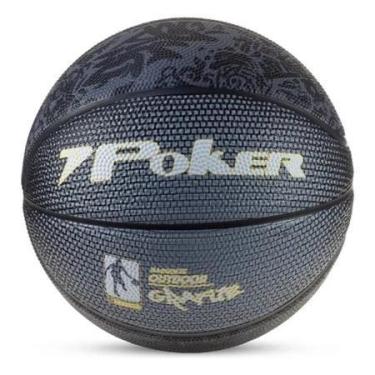 Imagem de Bola Basquete Grafite N7 Oficial Poker Quadra Aberta Rua