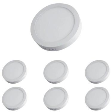 Imagem de 7 Luminárias Plafon Led 24w Philips 6500k Bivolt Embutir