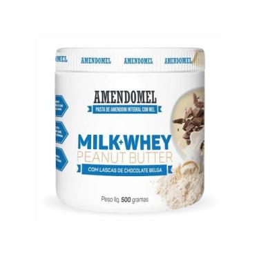 Imagem de Pasta de Amendoim - 500g Milk Whey Chocolate Belga - AmendoMel