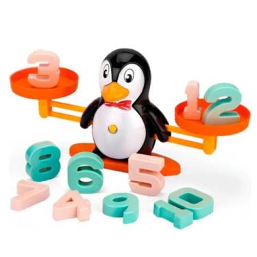 Imagem de Jogo Educativo Balança Pinguim Matemática Infantil Brinquedo - Art Bri