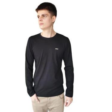 Imagem de Camiseta Masculina Básica Manga Longa Colcci, Preto, P