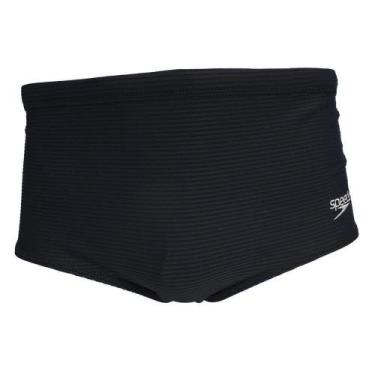 Imagem de Sunga Masculina Speedo Lateral Larga Canelado, Preto, M