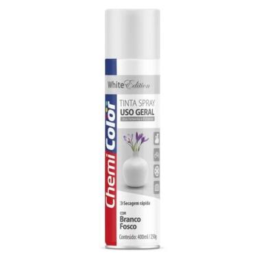 Imagem de Spray ChemiColor Tinta Branco Fosco 400ml