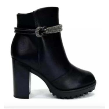 Imagem de Coturno feminino adulto - MOLECA , Preto, 36