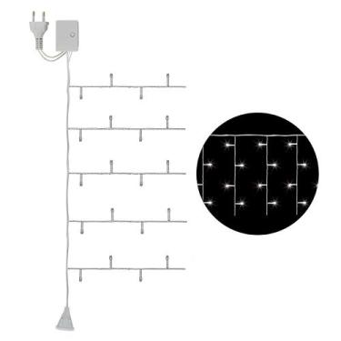 Imagem de Pisca Pisca Natalino Cascata 1,5m Branco com 100 Leds - Zein Importado