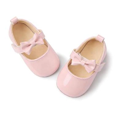 Imagem de Sapatos de bebê Covvoliy Mary Jane Flats Floral Pink 12-18 meses
