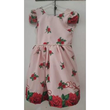Imagem de Vestido infantil rosa com flores - Zurik 