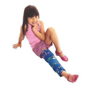 Imagem de Imobilizador De Joelho Infantil Chantal Kids Estampado Conforto, 35cm
