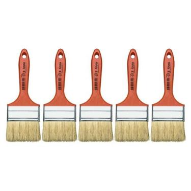 Imagem de Pincel Para Pintura Parede 3 Verniz E Stain Atlas- 5 Pçs
