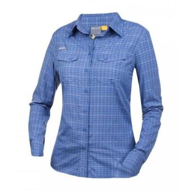 Imagem de Camisa Xadrez ML Lady Cor Azul Solo,  M
